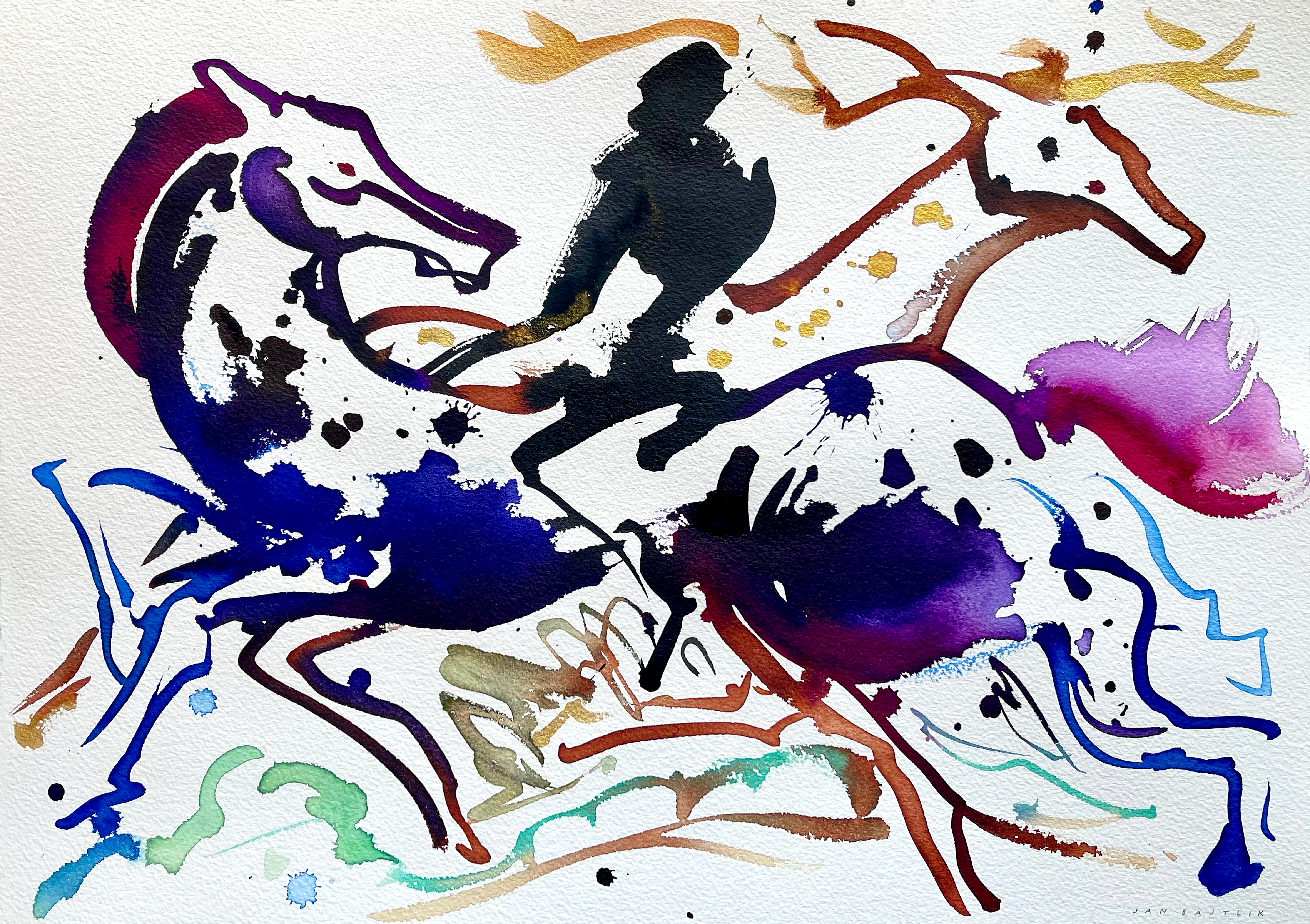 LE CHEVAL S'ÉTANT VOULU VENGER DU CERF