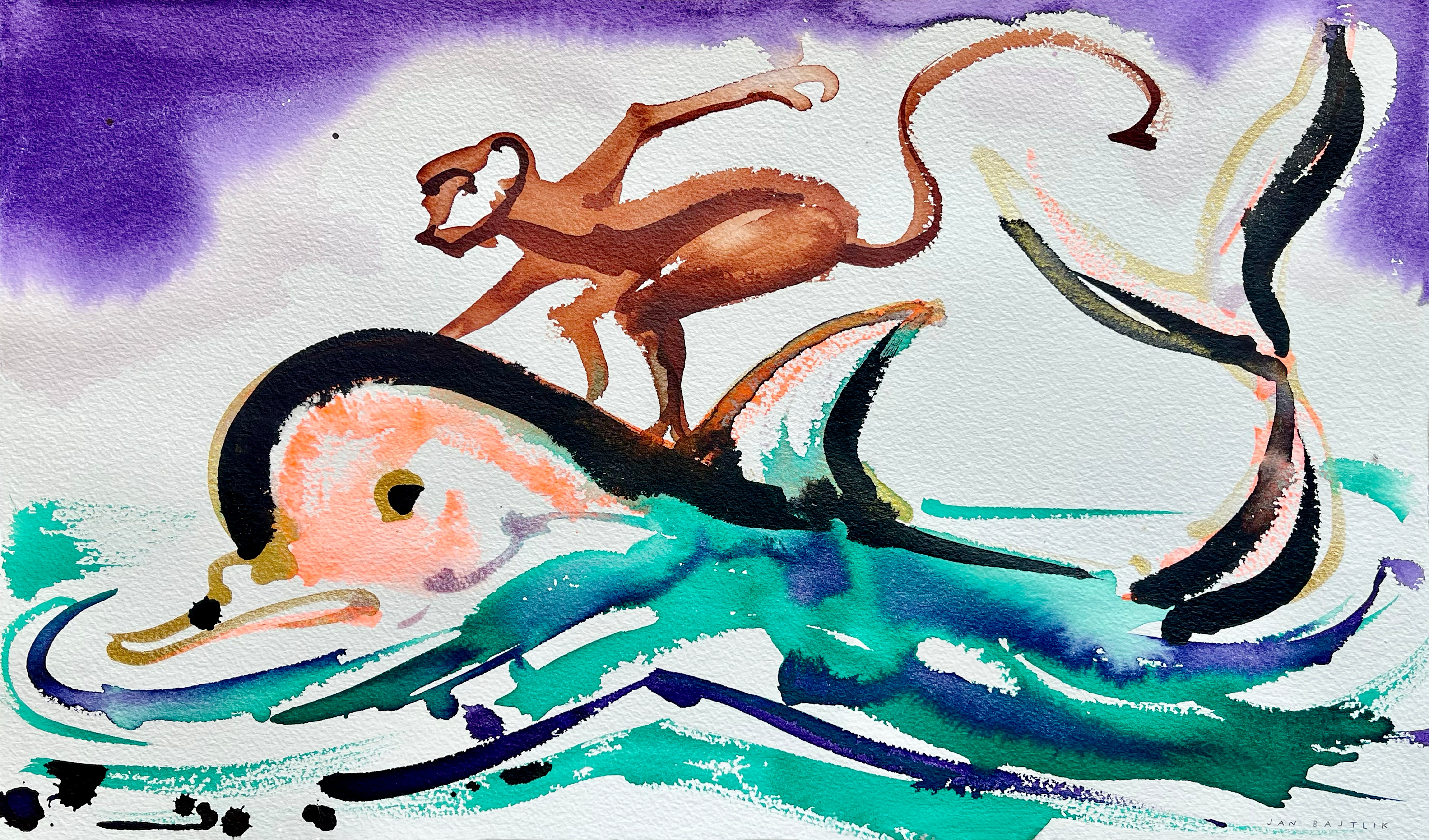 LE SINGE ET LE DAUPHIN