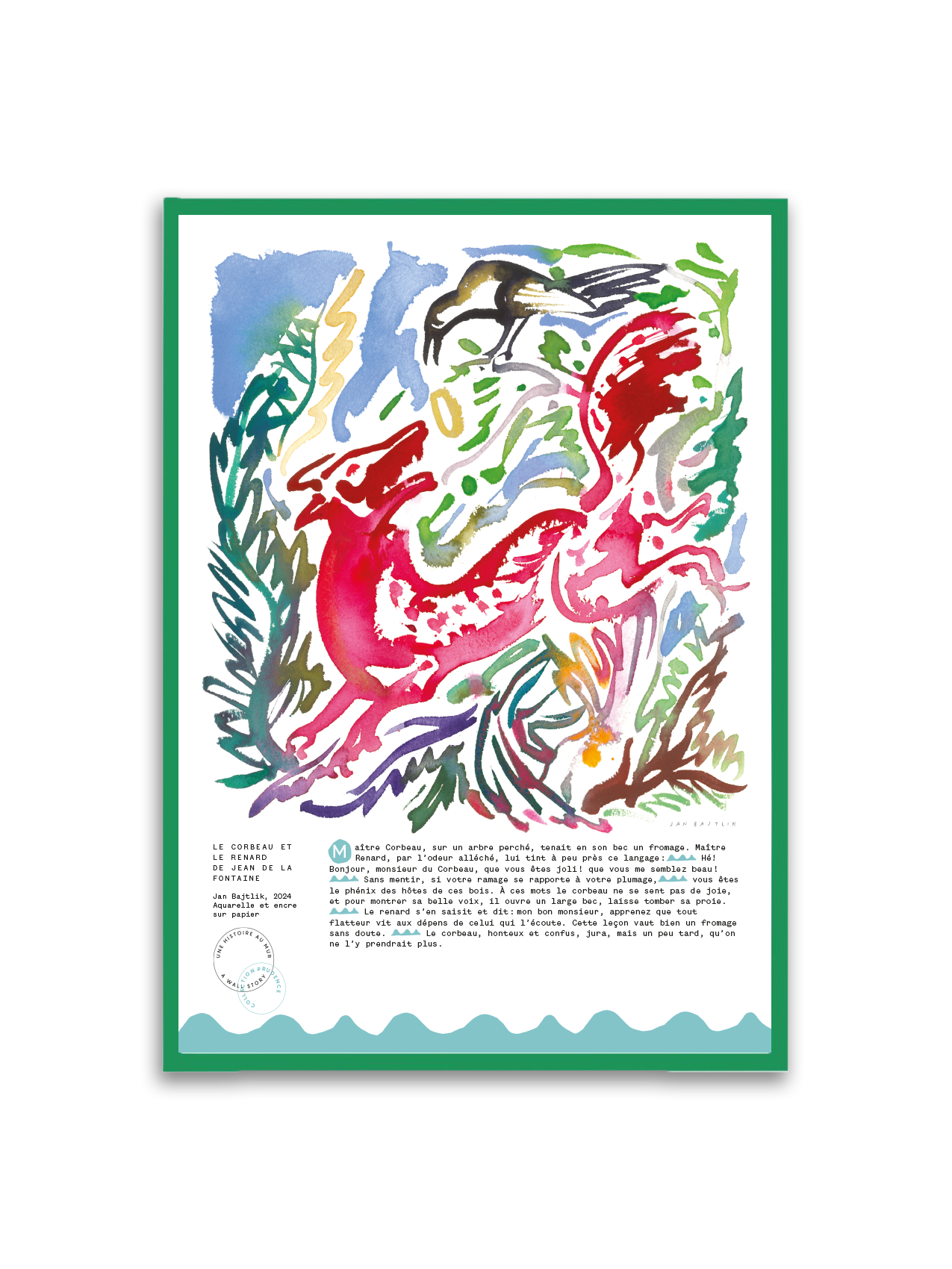 LE CORBEAU ET LE RENARD DE JEAN DE LA FONTAINE - English poster