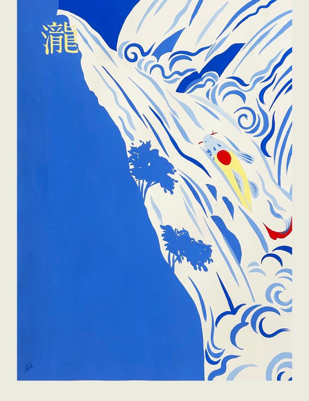 Carpe bleue - English poster